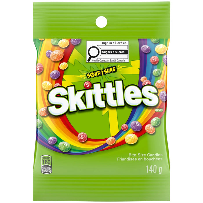 SKITTLES Sour Candy, 140 g