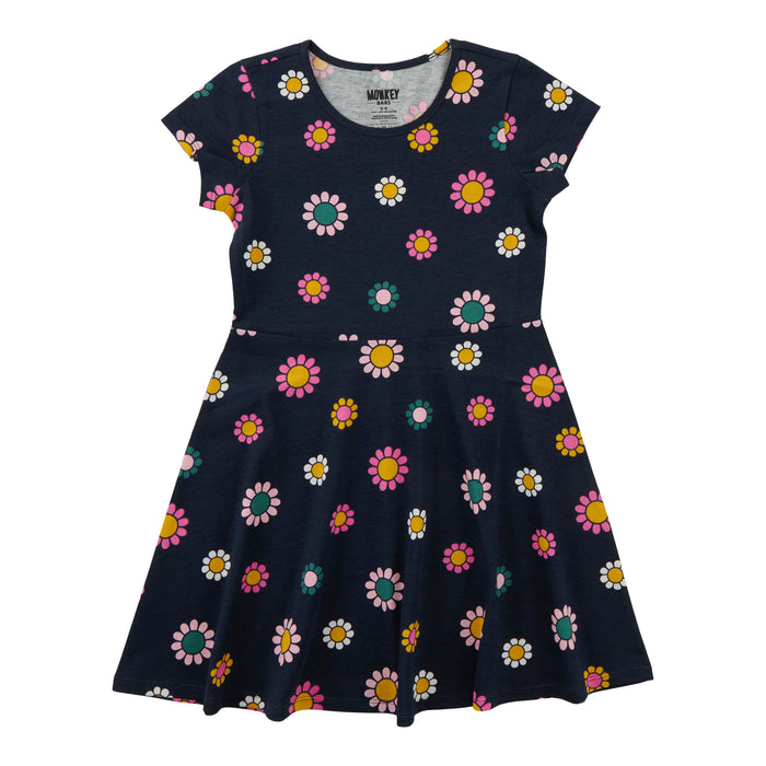 MONKEY BARS Toddler Girls' Autumn Flair Short Sleeve Dress
