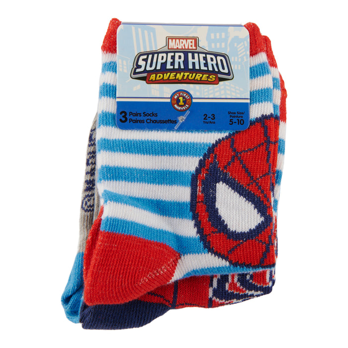 Infant Girls' Licensed Spider-Man Crew Socks, 3-Pack