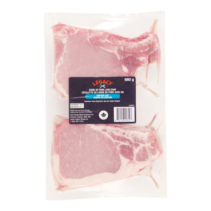Côtelette de porc avec os, 680 g