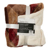 HomeStyles Printed Flannel Sherpa Throw, 50-in x 60-in.