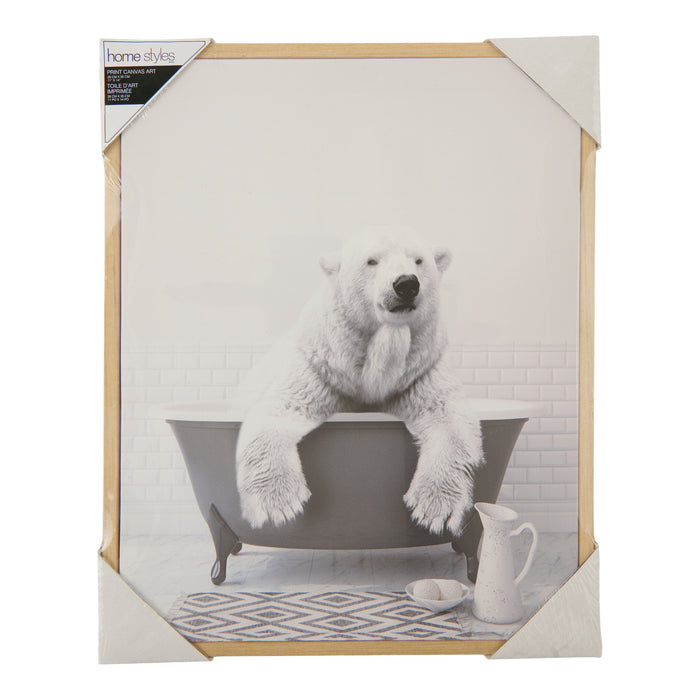 Décoration murale encadrée pour salle de bain HomeStyles – 11 po x 14 po