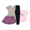 Toddler Girls' Activewear Set, 4-Piece