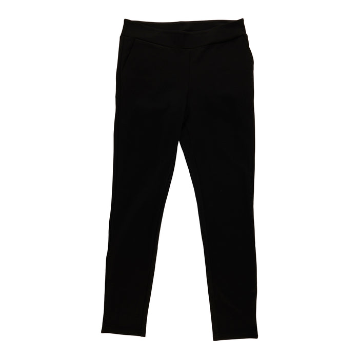 lily morgan Women's Petite Printed Ponte Pants, Black