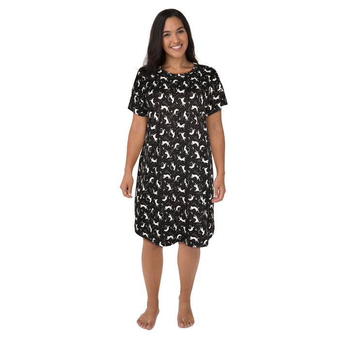 Carisma Women's Plus Peachy Screen Print Sleepshirt