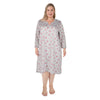 Cure Women's Plus Long Sleeve Sleepshirt