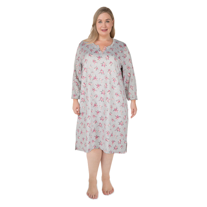 Cure Women's Plus Long Sleeve Sleepshirt