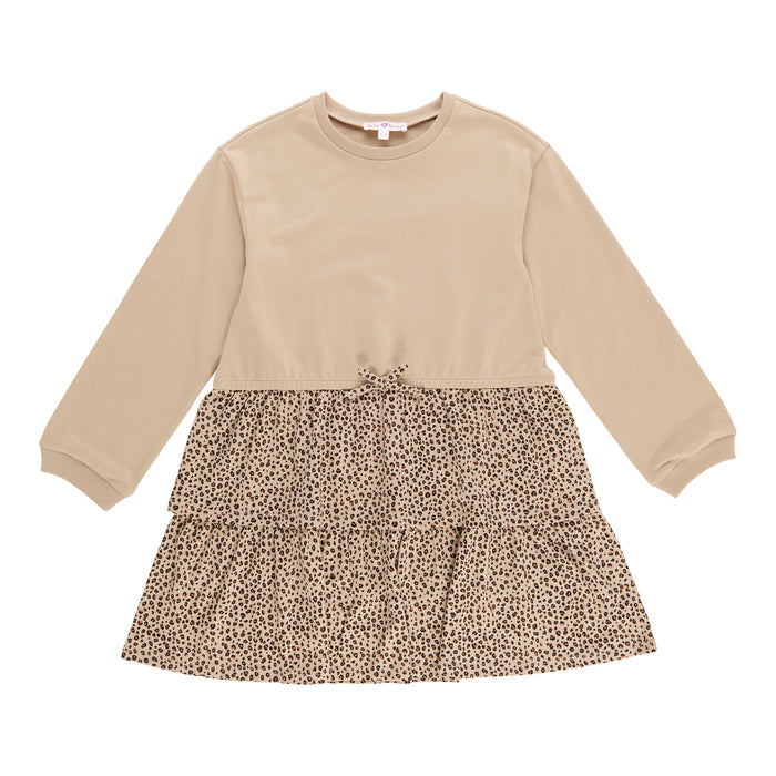 Robe à motif animalier et manches longues Inspiration automnale, BELLA & BIRDIE pour filles
