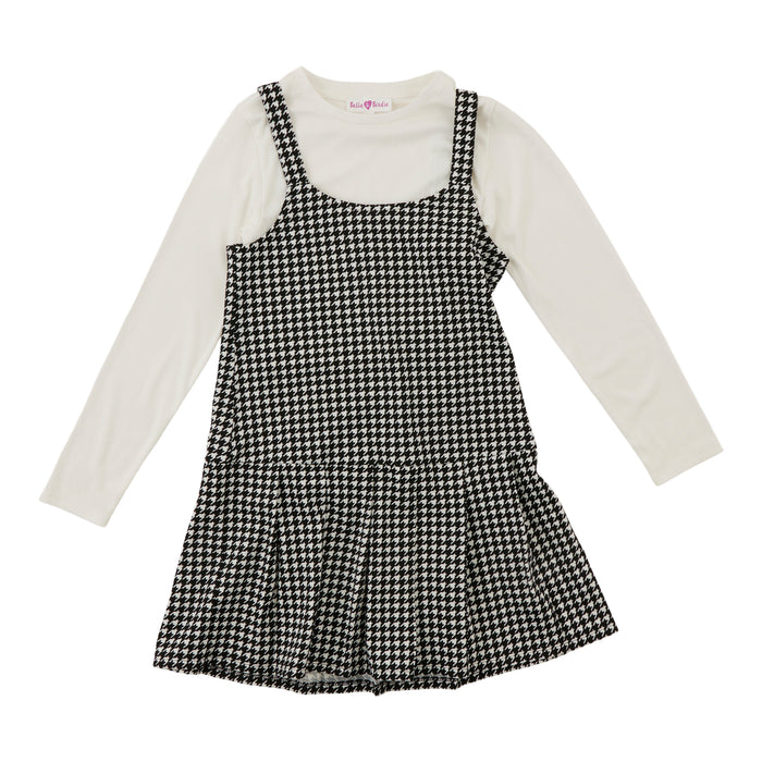 BELLA & BIRDIE Girls' Autumn Flair Long Sleeve Plaid Jumper