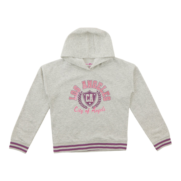 Haut à capuchon à manches longues de style universitaire Inspiration automnale BELLA & BIRDIE pour filles