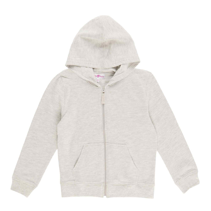 Haut à capuchon en molleton avec glissière Inspiration automnale BELLA & BIRDIE pour filles