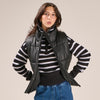 mySTYLE Women's Pleather Puffer Vest