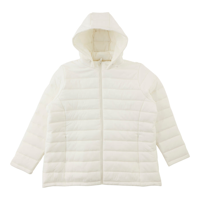mySTYLE Women's Plus Short Puffer Jacket