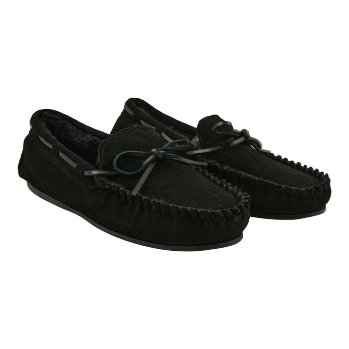 Mocassins en suède véritable Carisma pour femmes, noir