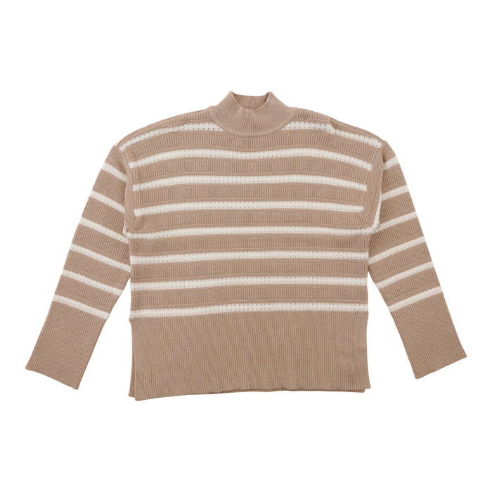 lily morgan Women's Long Sleeve Textured Sweater