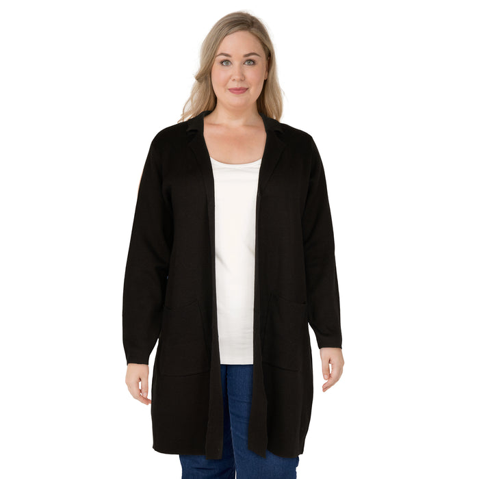 Cardigan ouvert à l'avant taille plus lily morgan pour femmes