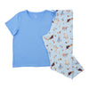Carsima Women's Plus Peachy Short Sleeve PJ Set, 2-Piece