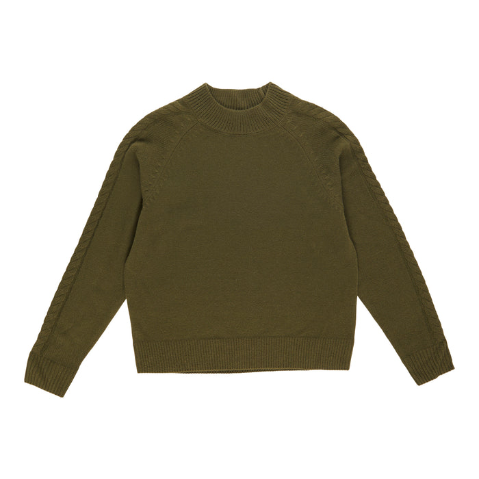 mySTYLE Women's Cable Mock-Neck Sweater
