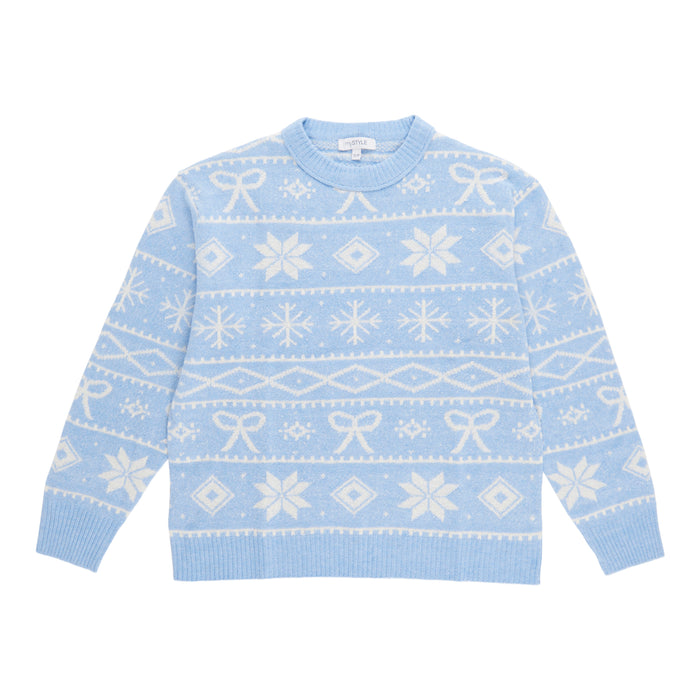 mySTYLE Women's Jacquard Sweater