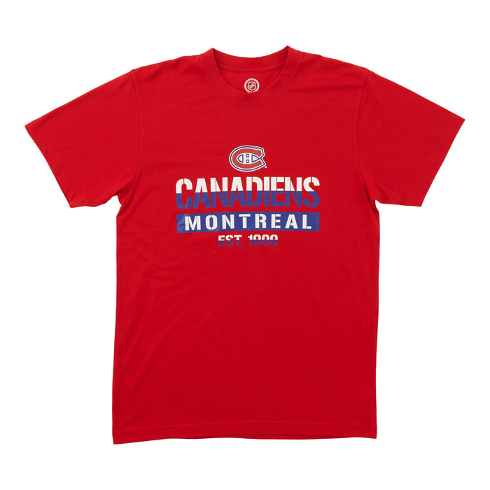 T-shirt à manches courtes Canadiens de Montréal de la LNH pour hommes