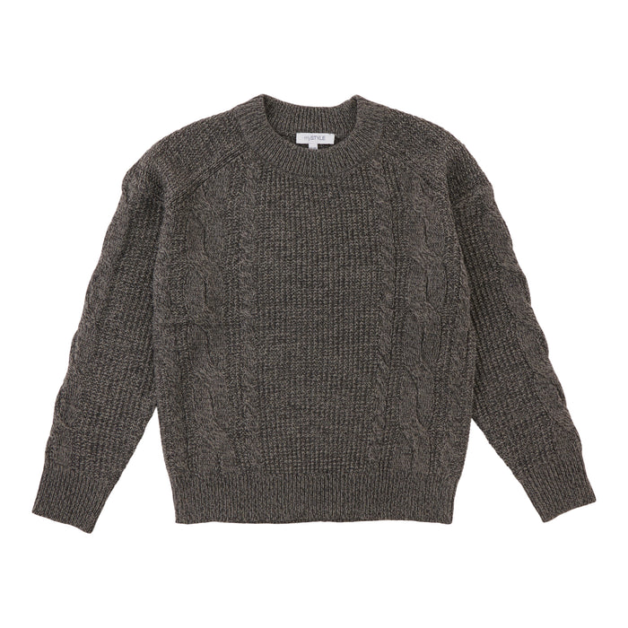 mySTYLE Women's Cable Pullover Sweater