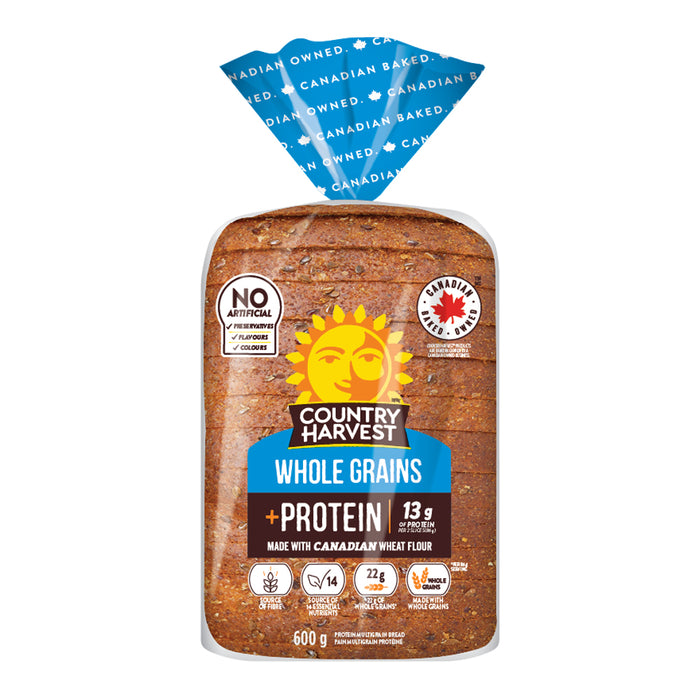 Pain Country Harvest Céréales Entières & Mélange de Protéines, 600 g