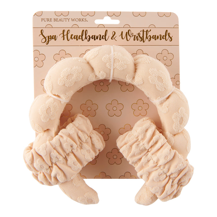 Pure Beauty Works Bubble Headband + Wristband, 3-Pieces