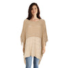 Poncho carré en tricot pour femmes