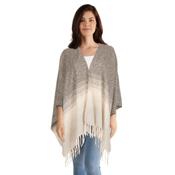 Women's Poncho with Fringe