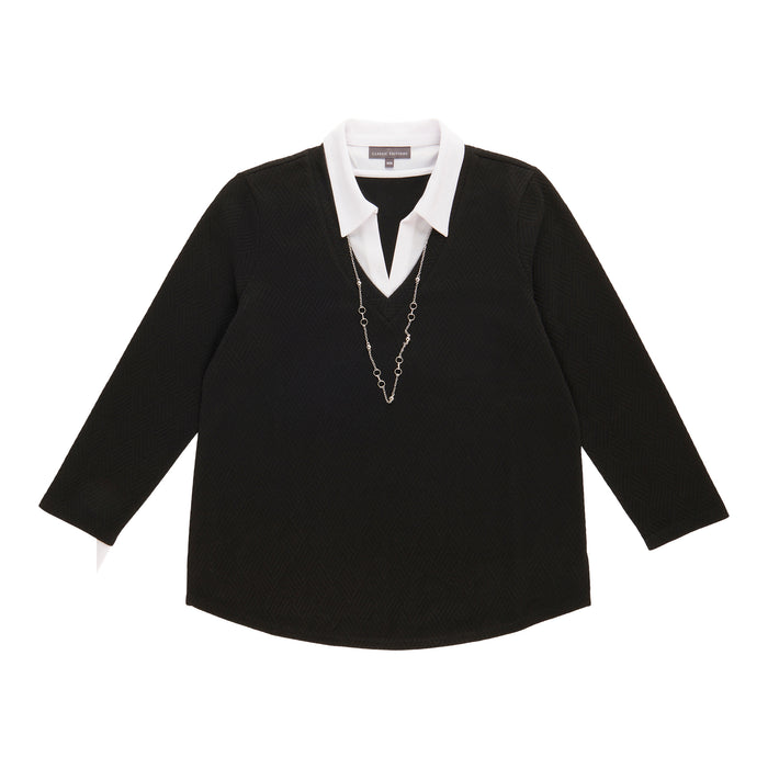 Haut à col avec collier Classic Editions pour femmes