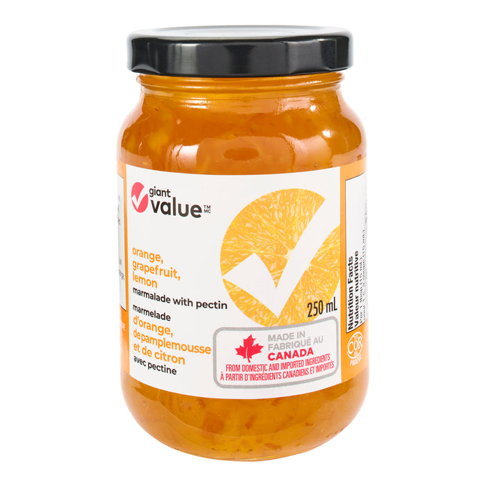 Giant Value Orange, Grapefruit, Lemon Marmalade, 250 ml