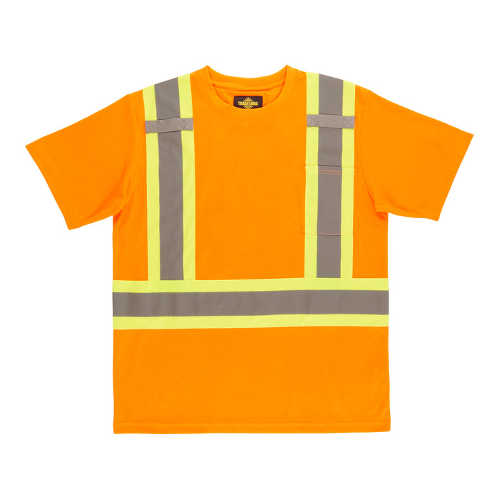 T-shirt de travail haute visibilité à manches courtes Tradesmax Pro pour hommes