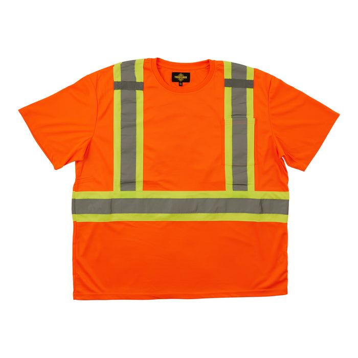 T-shirt de travail haute visibilité à manches courtes Tradesmax Pro taille forte pour hommes