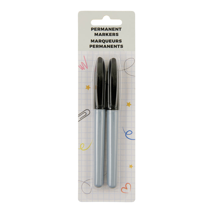 Marqueurs permanents Giant Value, noir – emb. de 2