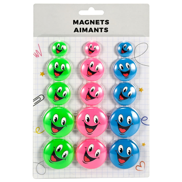Aimants de couleur, emb. de 15