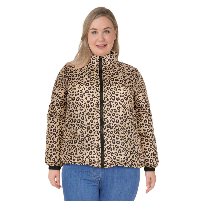 lily morgan Women's Plus Reversible Puffer Jacket