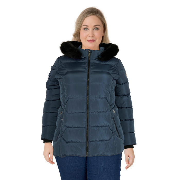 lily morgan Women's Plus Deluxe Quilted Parka, -30°C