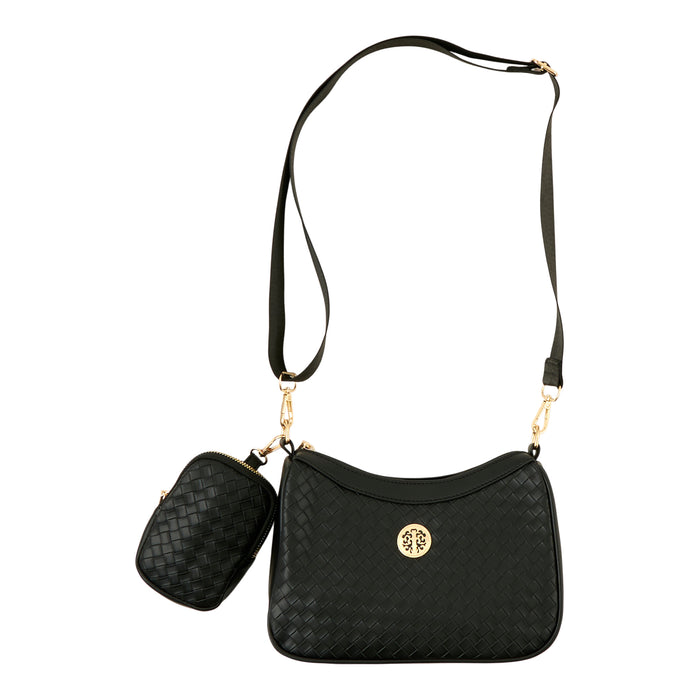 2-Piece Woven Handbag Set