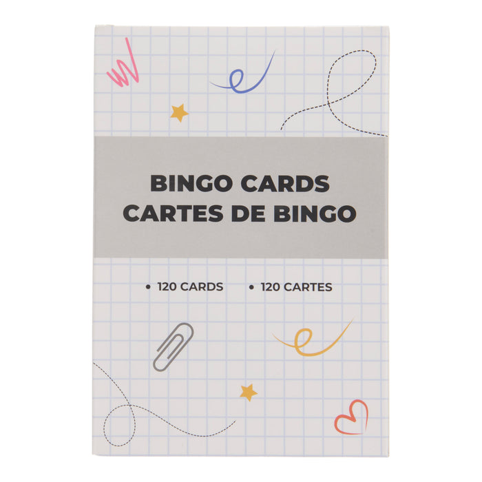 Giant Value Bingo Cards, 120 Sheets
