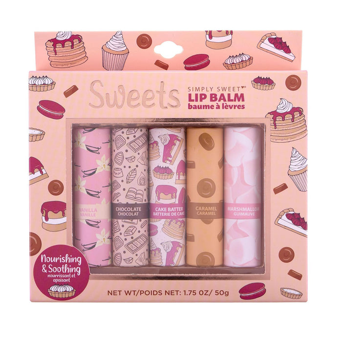Simple Sweet Lip Balm Set, 5-Pack