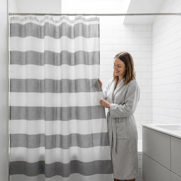 HomeStyles Jacquard Shower Curtain, 70-in. x 72-in.