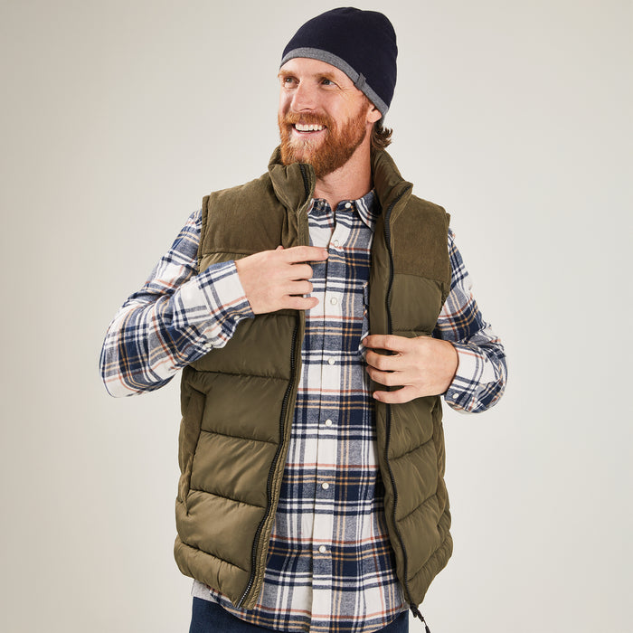Gilet en velours côtelé, Mountain Ridge pour hommes