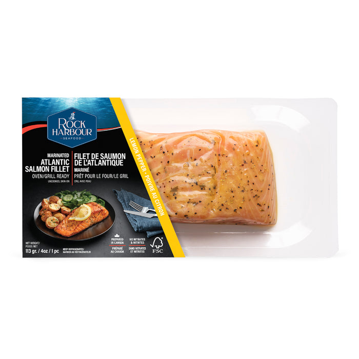  Filet de saumon Rock Harbour citron/poivre, 113 g