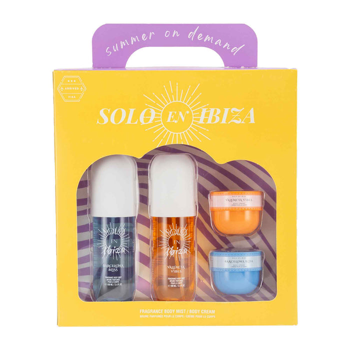 Ensemble-cadeau Solo En Ibiza Valencia Vibes et Barcelona Bliss, 4 pièces