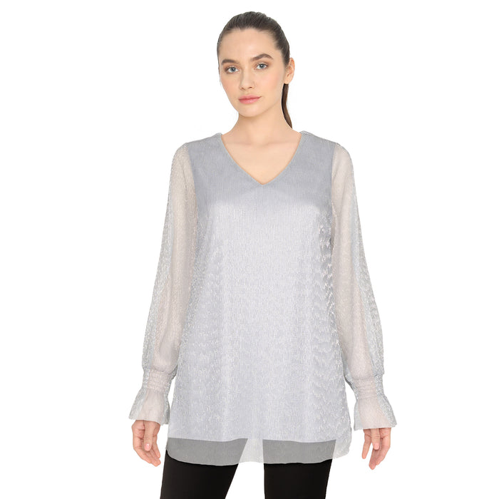 lily morgan Women's Shimmer Knit Top