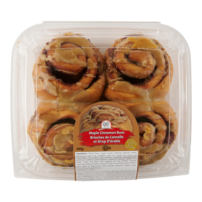 Del's Maple Cinnamon Buns, 4-Pack, 400 g