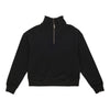 mySTYLE Women's Ribbed Quarter Zip Sweatshirt