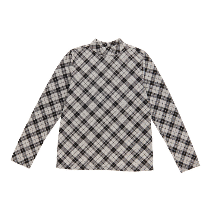 Women's Mock-Neck Long Sleeve Top