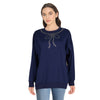 mySTYLE Women's Embellished Crew Neck Top