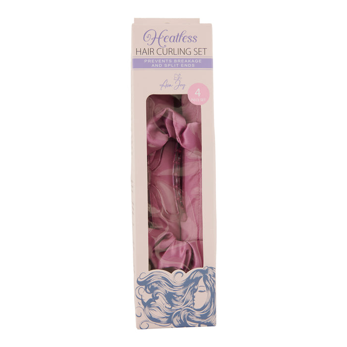 Ensemble de 4 accessoires à friser les cheveux sans chaleur, violet
